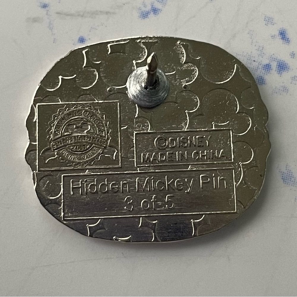 Disney 2015 Blue Macaron Dessert Treat Pin - Hidden Mickey - Picture 2 of 2